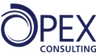 OPEX Consulting logo featuring stylized letters ‘OPEX’ in bold blue typography.